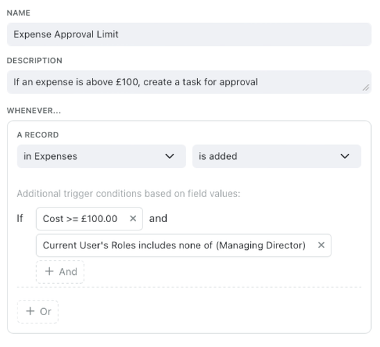 Run automations whenever specific conditions are met