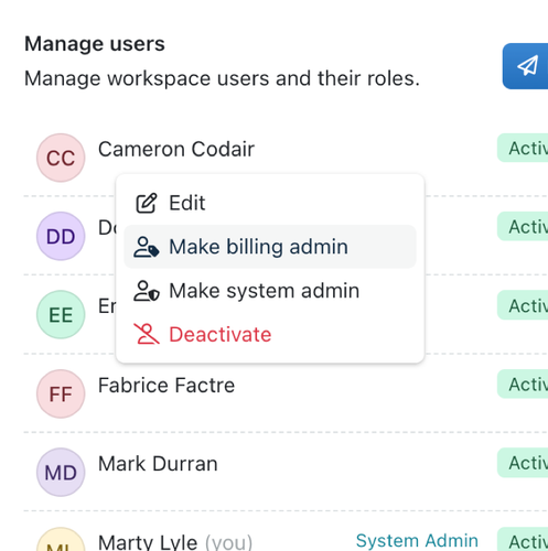 New Billing Admin role gives you complete control