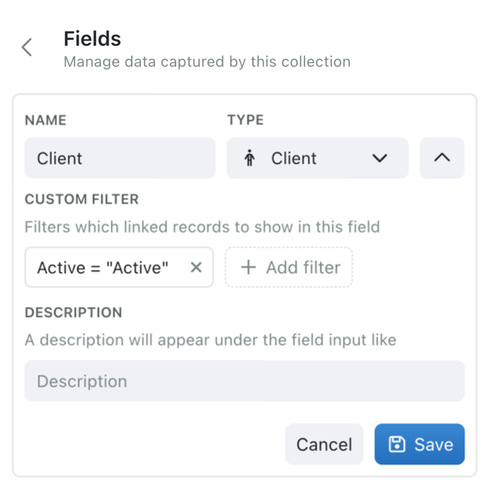 Find your specific data faster with easily filterable dropdowns