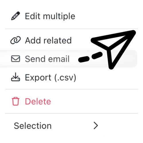 Send bulk emails directly from Kinabase