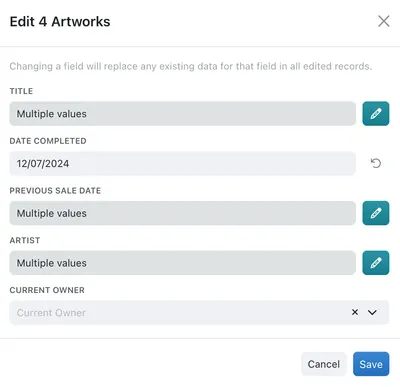 Edit Records Dropdown Option