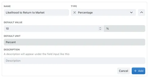 Setting a default value for a field