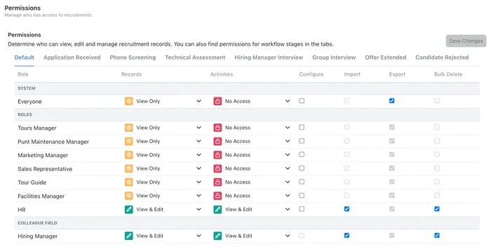 Configuring Permissions for an Individual Collection